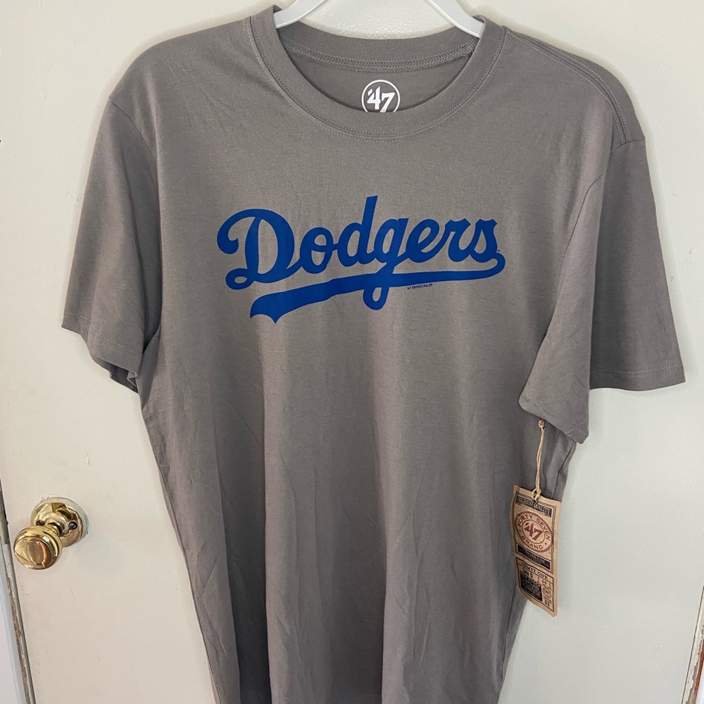 Los Angeles Dodgers 47 Brand T-Shirt Gray NWT